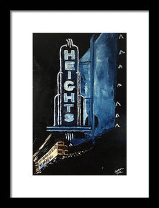 The Heights At Night - Framed Print