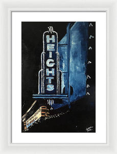 The Heights At Night - Framed Print