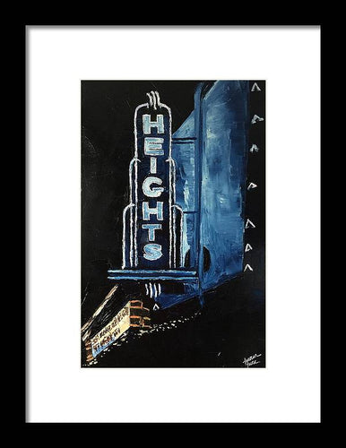 The Heights At Night - Framed Print