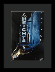 The Heights At Night - Framed Print