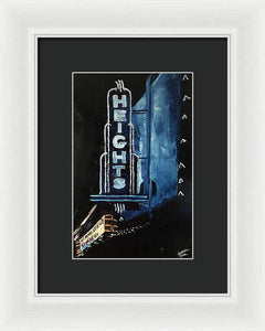 The Heights At Night - Framed Print