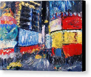 Times Square Abstracted - Canvas Print