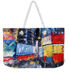 Times Square Abstracted - Weekender Tote Bag