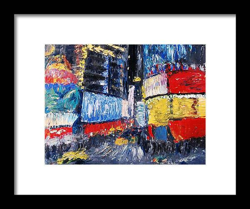 Times Square Abstracted - Framed Print