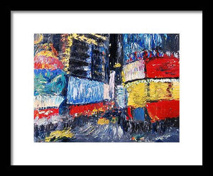 Times Square Abstracted - Framed Print