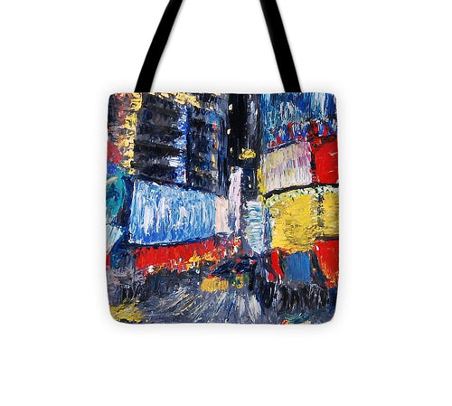 Times Square Abstracted - Tote Bag