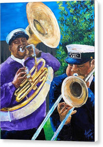 Trombone Kid Tuba Jeff - Canvas Print