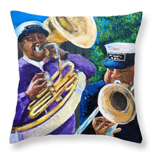 Load image into Gallery viewer, Trombone Kid Tuba Jeff - Throw Pillow