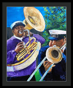 Trombone Kid Tuba Jeff - Framed Print