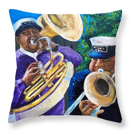 Trombone Kid Tuba Jeff - Throw Pillow