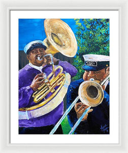 Trombone Kid Tuba Jeff - Framed Print
