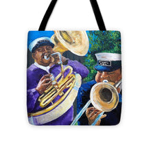 Load image into Gallery viewer, Trombone Kid Tuba Jeff - Tote Bag