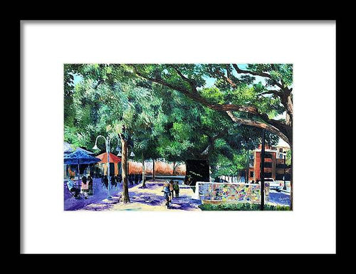 Urban Bike Ride - Framed Print