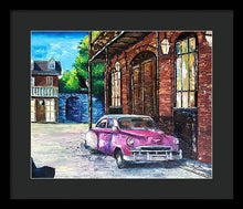 Load image into Gallery viewer, Voiture dans les Quartiers Car in the Quarters - Framed Print
