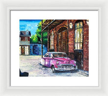 Load image into Gallery viewer, Voiture dans les Quartiers Car in the Quarters - Framed Print