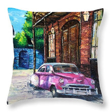 Load image into Gallery viewer, Voiture dans les Quartiers Car in the Quarters - Throw Pillow