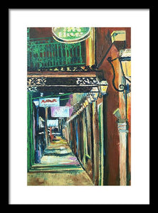 Walk With Me Down Rue Bienville - Framed Print