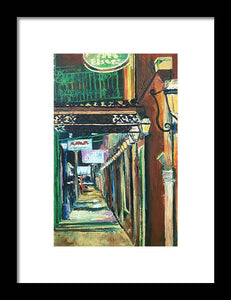 Walk With Me Down Rue Bienville - Framed Print