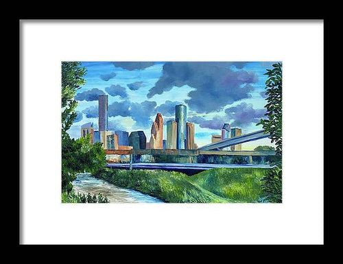 White Oak Bayou - Framed Print