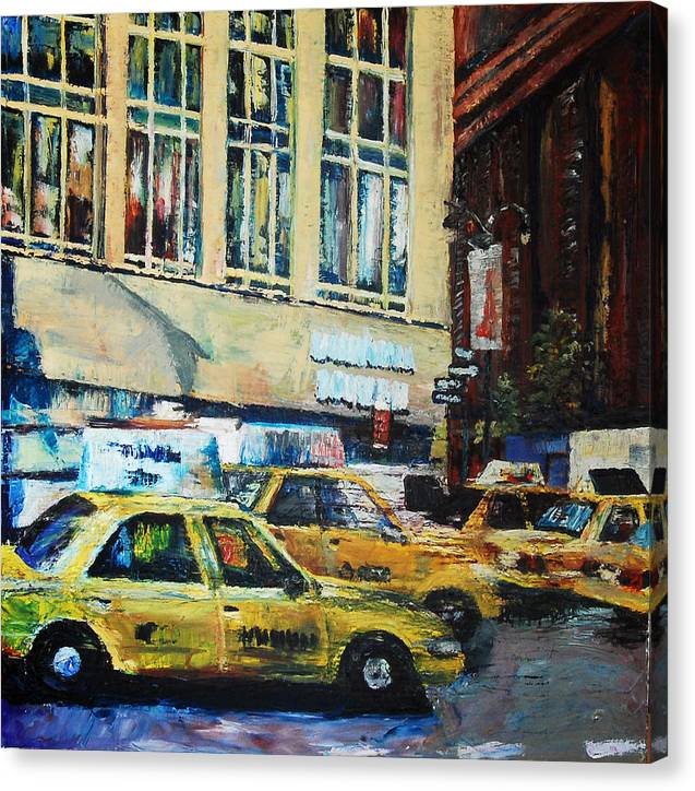 Yellow Congestion - Canvas Print